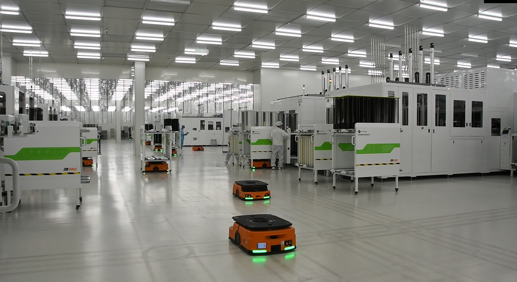 Disposition und intelligentes Management mehrerer Fahrzeuge | Guozi-Photovoltaikzellenwerkstatt „AGV+“ – Projektfall für intelligente Handhabung